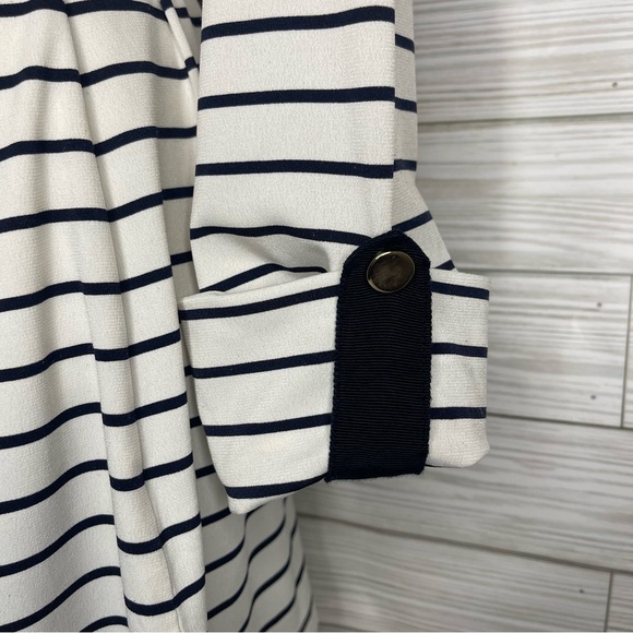 Charter Club Striped Belted Blouse - Picture 4 of 5